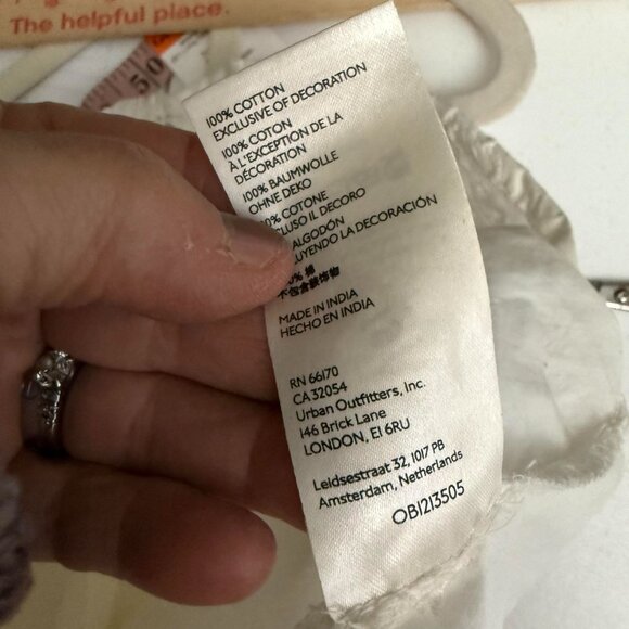 Free People Women Louella Top White Embroidered Bohemian Cottagecore Aesthetic - Picture 7 of 9